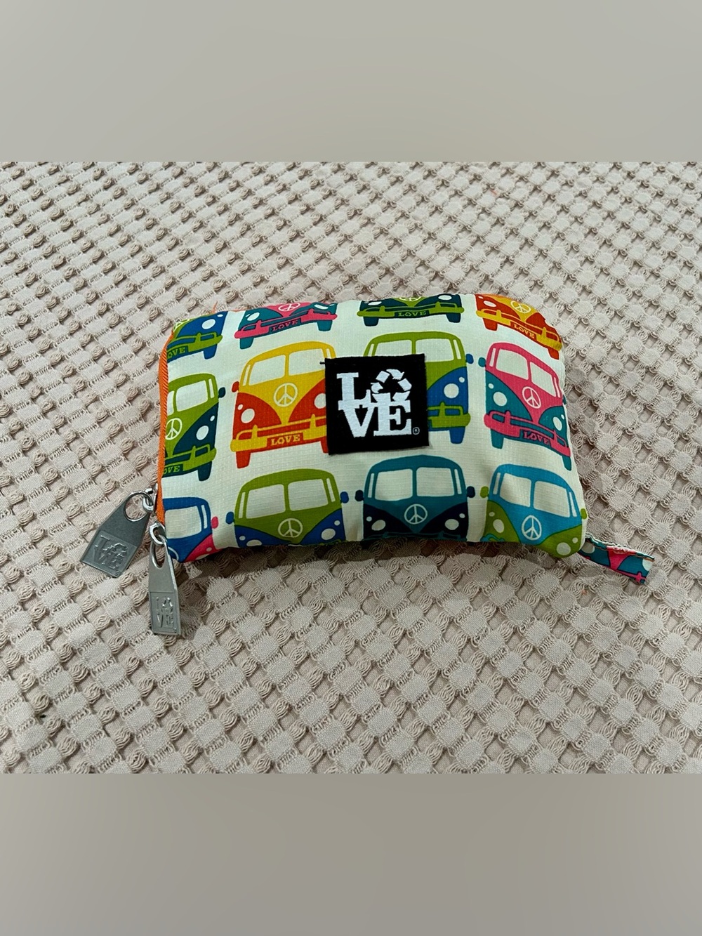 LOVE Bags Love Bus Stash-It Packable Backpack Recycled Travel Bag